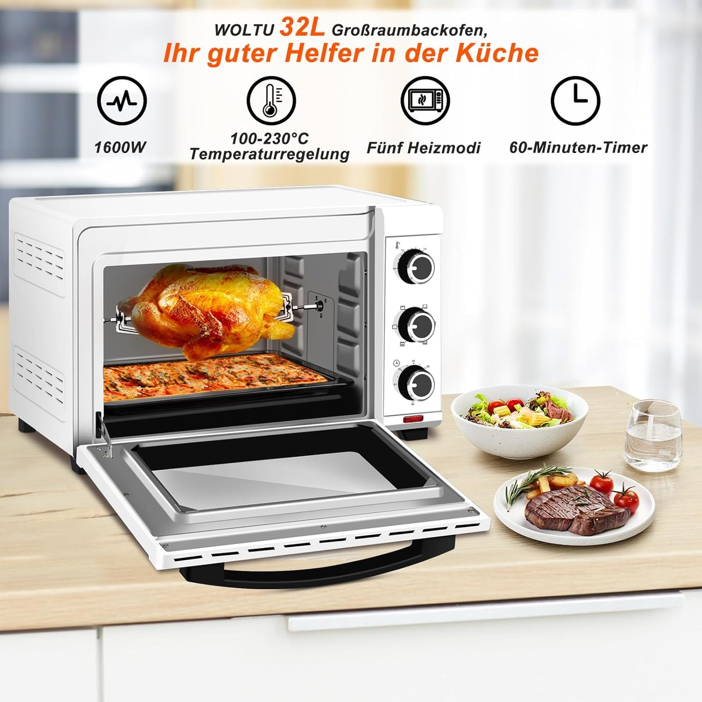 Minibackofen, Weiss