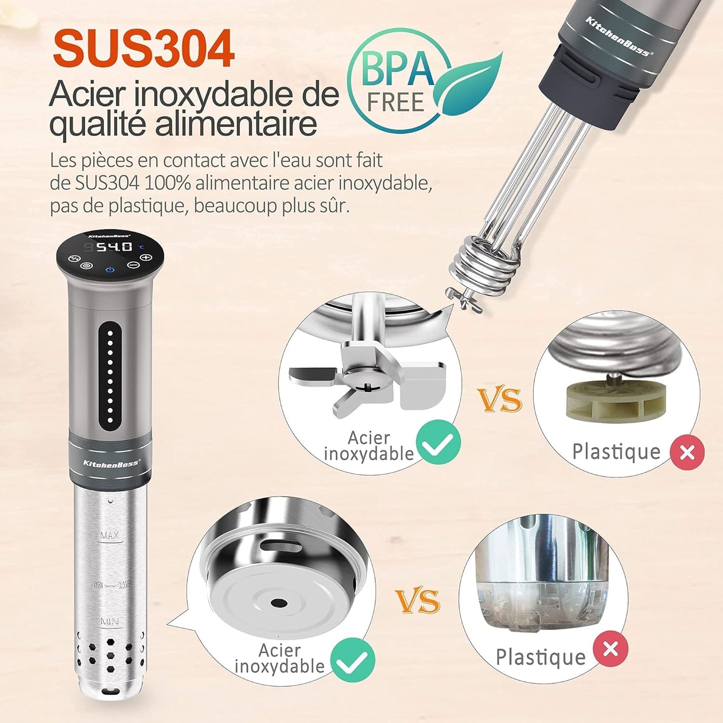 Sous Vide Garer G310, Silber