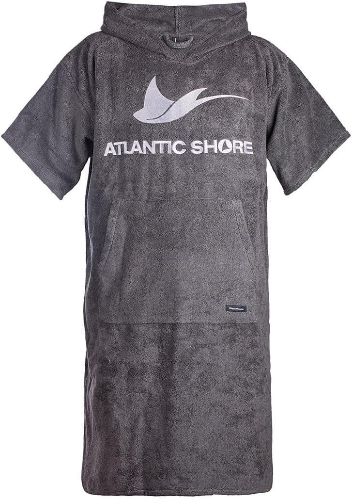 Surf Poncho mit Kapuze, L-XL Grau