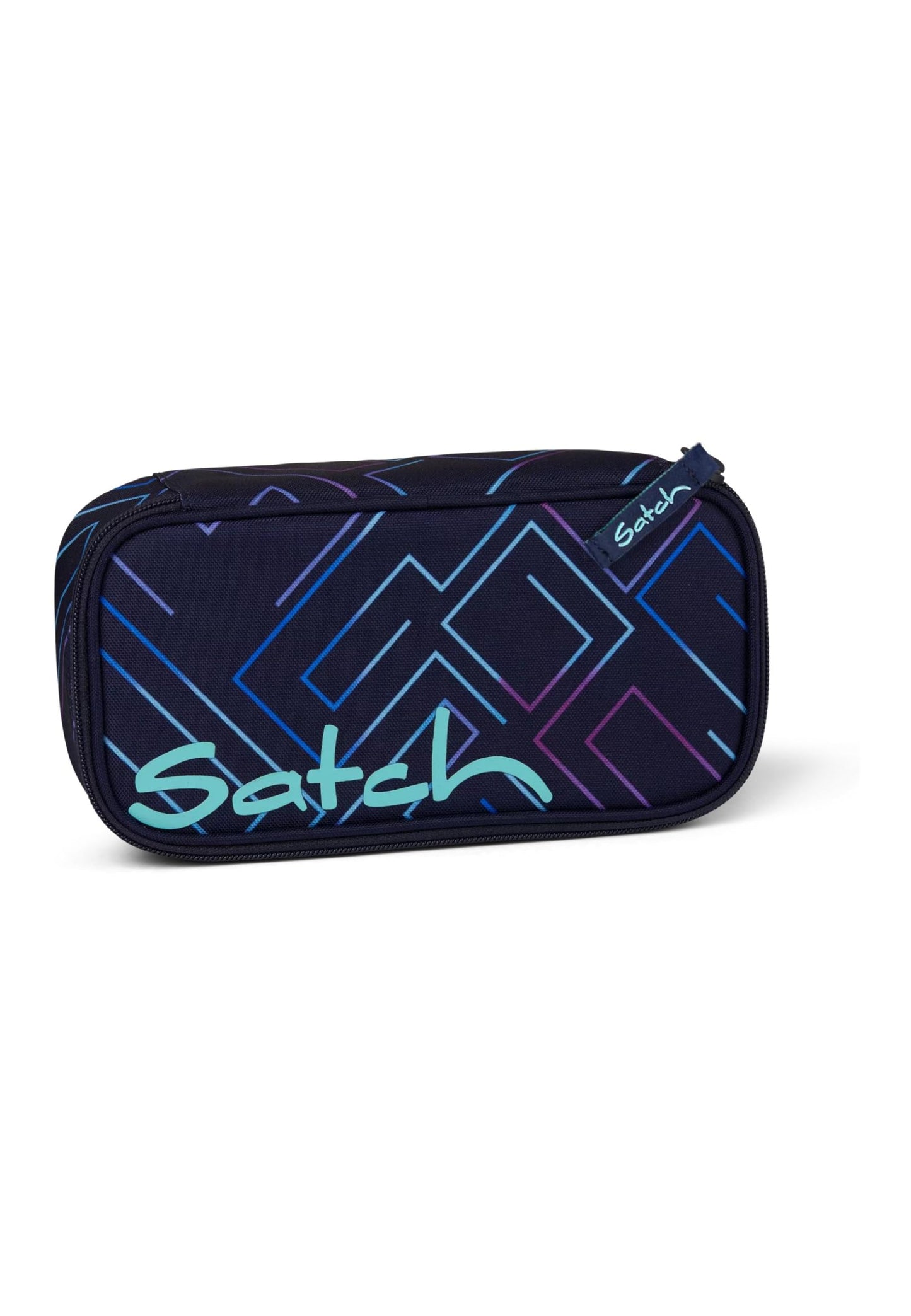 Schlamperbox mit Trennfach und Stiftehalter Purple Laser, Purple Laser - Dunkelblau