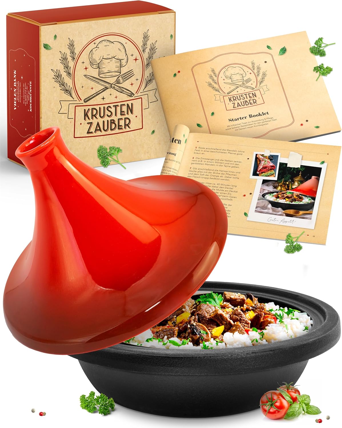 Tajine-Topf aus Gusseisen für 2-4 Personen