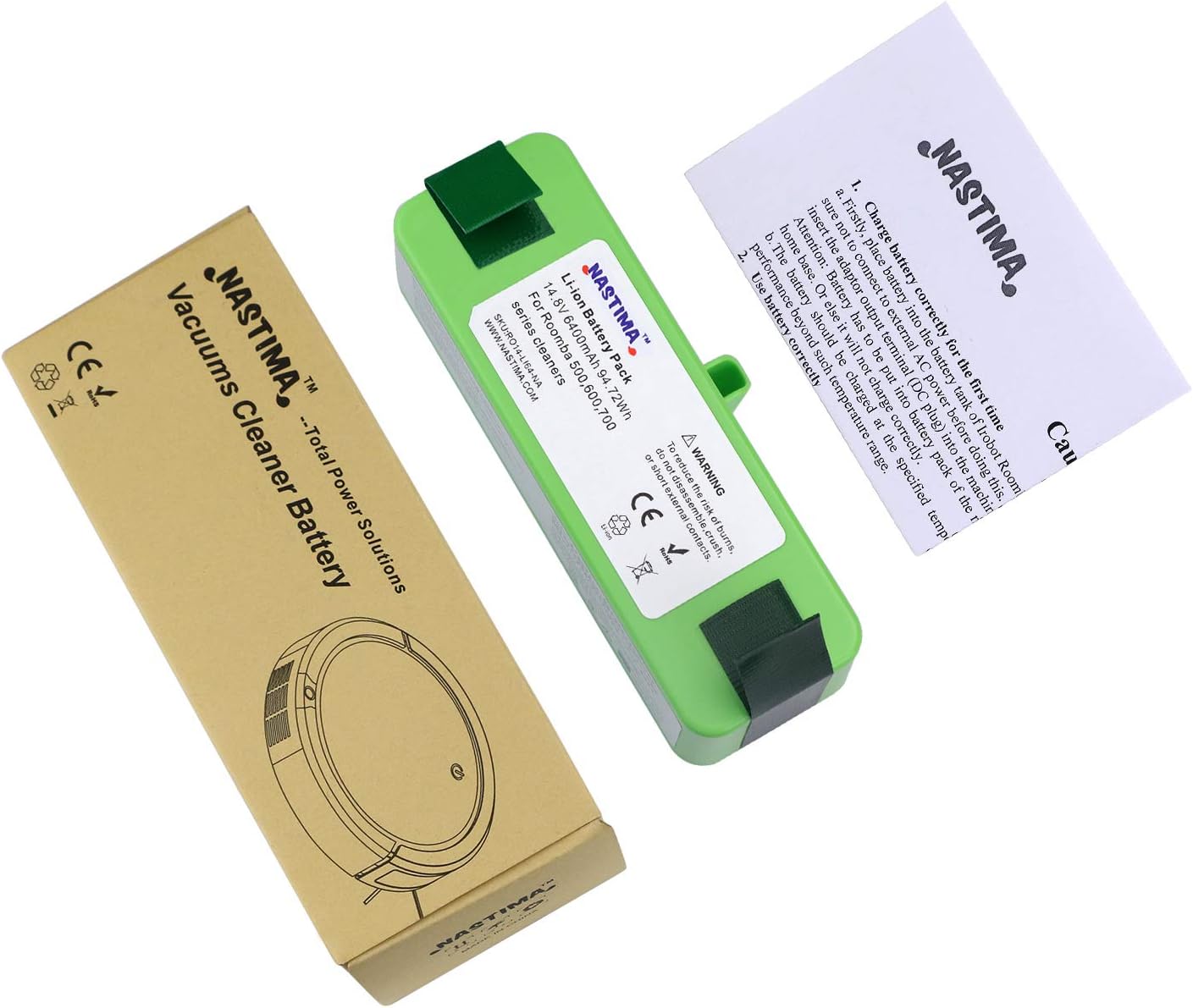 Ersatzakku für Roomba Modelle, 6400mAh