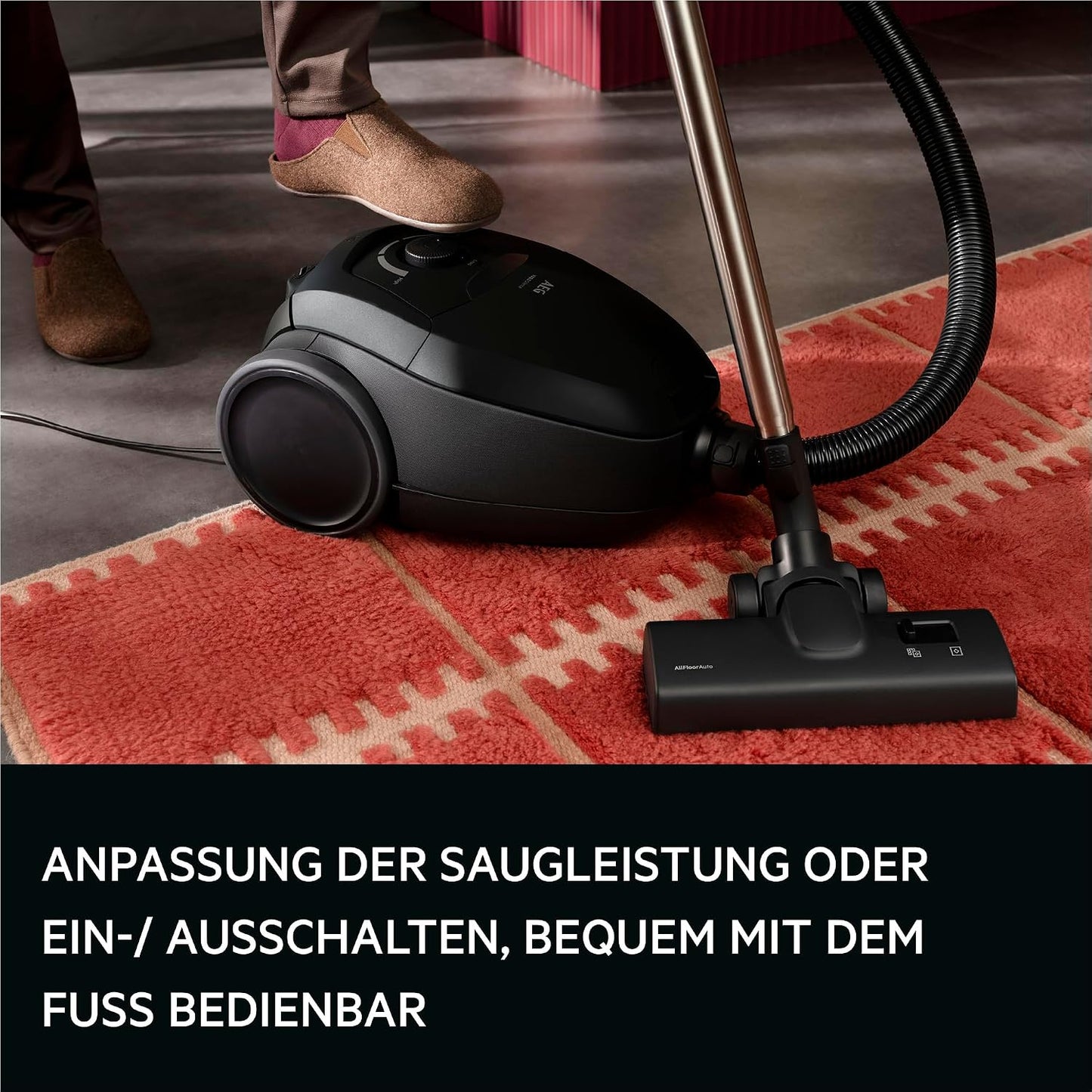 VX83-2EBR Staubsauger mit Beutel, leise 64 dB, HEPA-Filter