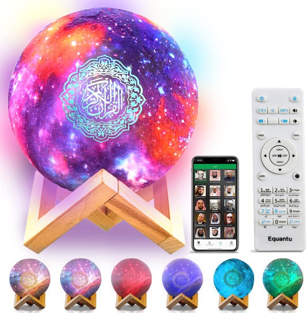 Quran Bluetooth-Lautsprecher mit 3D-Mondlampe
