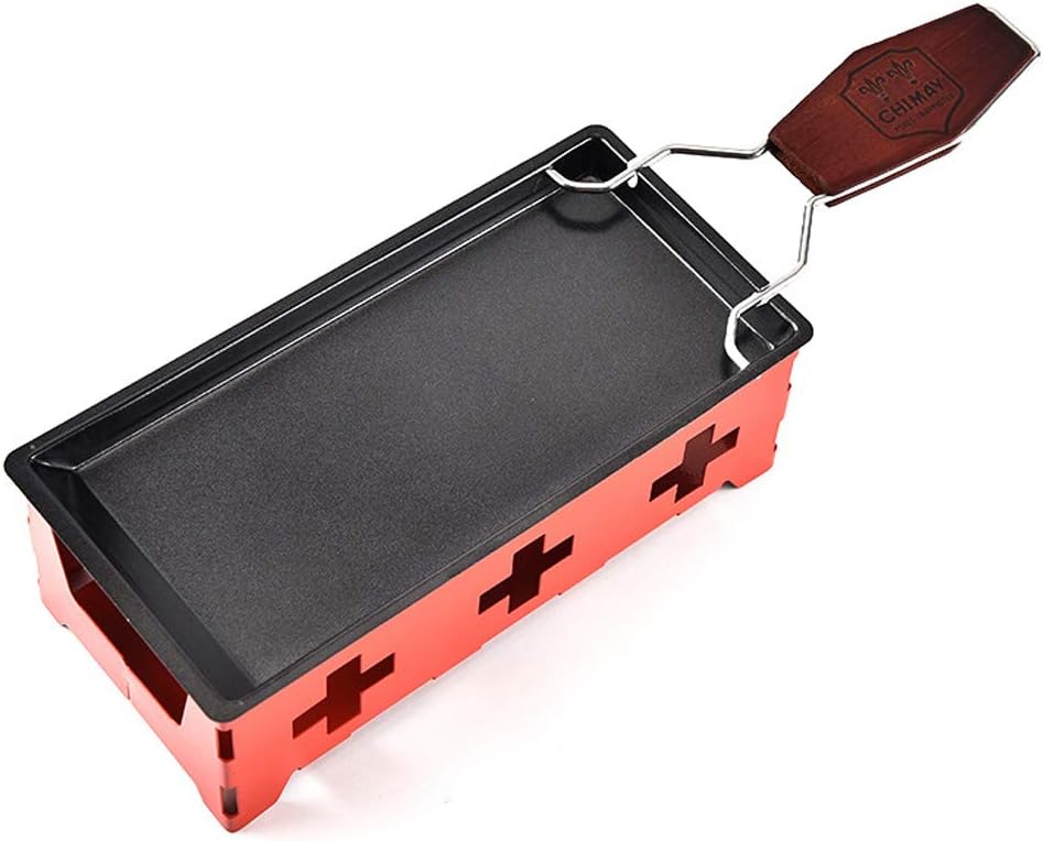 Tragbares Raclette-Schmelzgerät, Rot