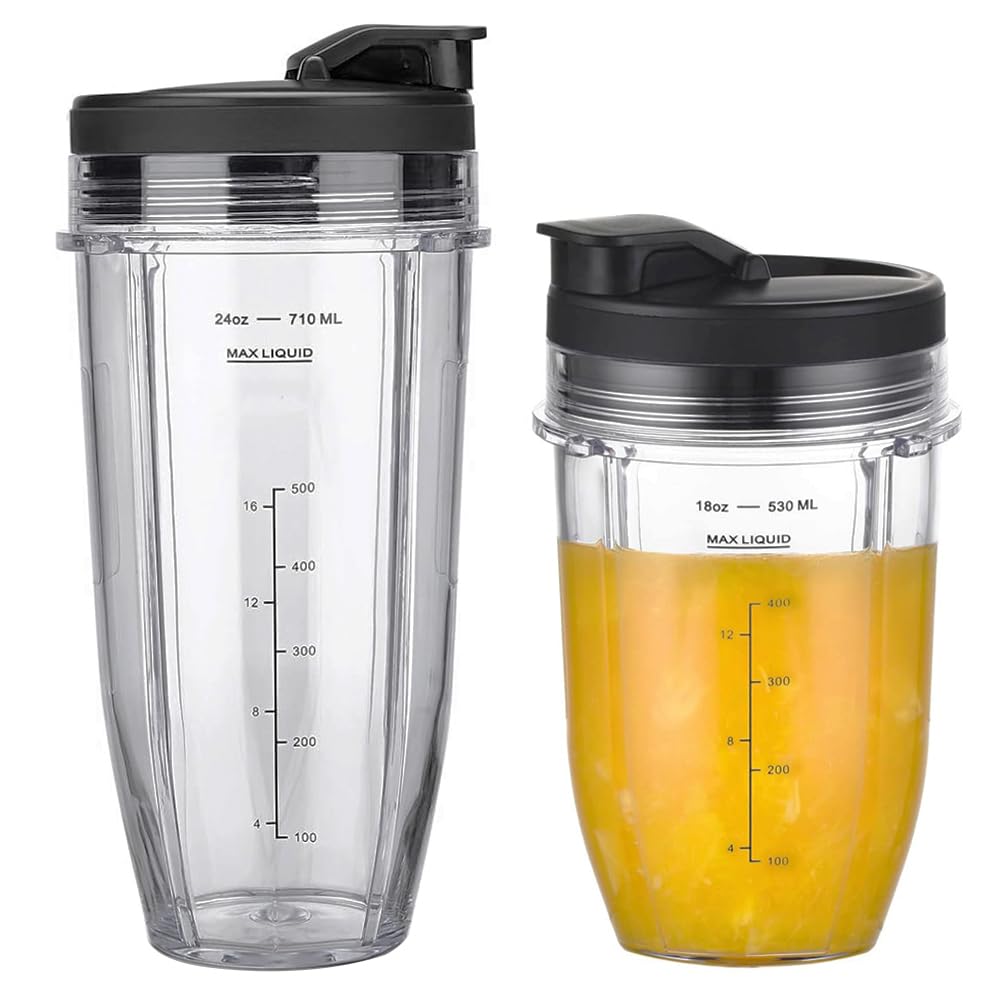 2er-Set Mixerbecher für Ninja Auto-iQ, 2x Becher und 2x Deckel