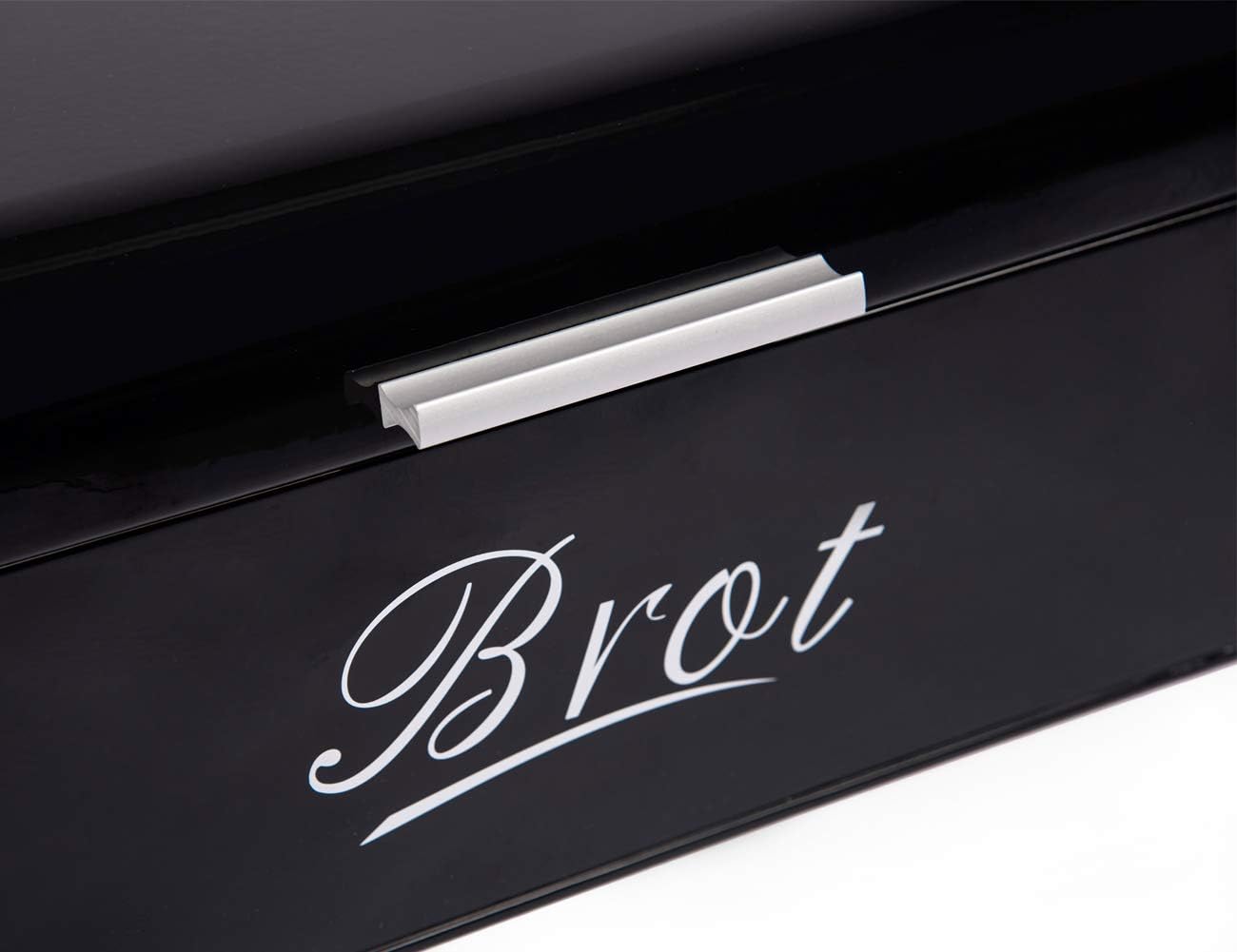 Brotkasten, Schwarz--31cm