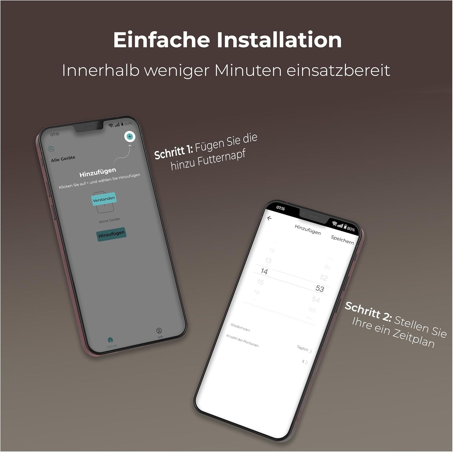 Futterautomat mit App-Steuerung