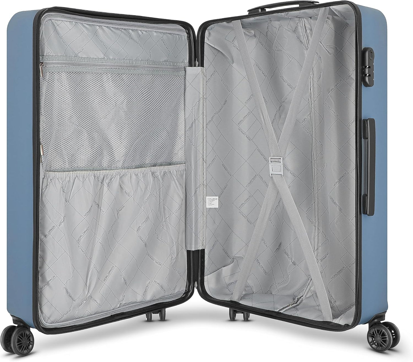 New York 2.0 - Grosser Hartschalen - Koffer, Metallisches Blau Koffer L (76 cm)