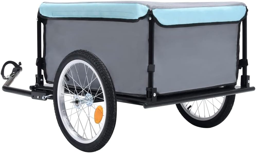 Lastenanhänger bis 65 kg, Schwarz und Blau