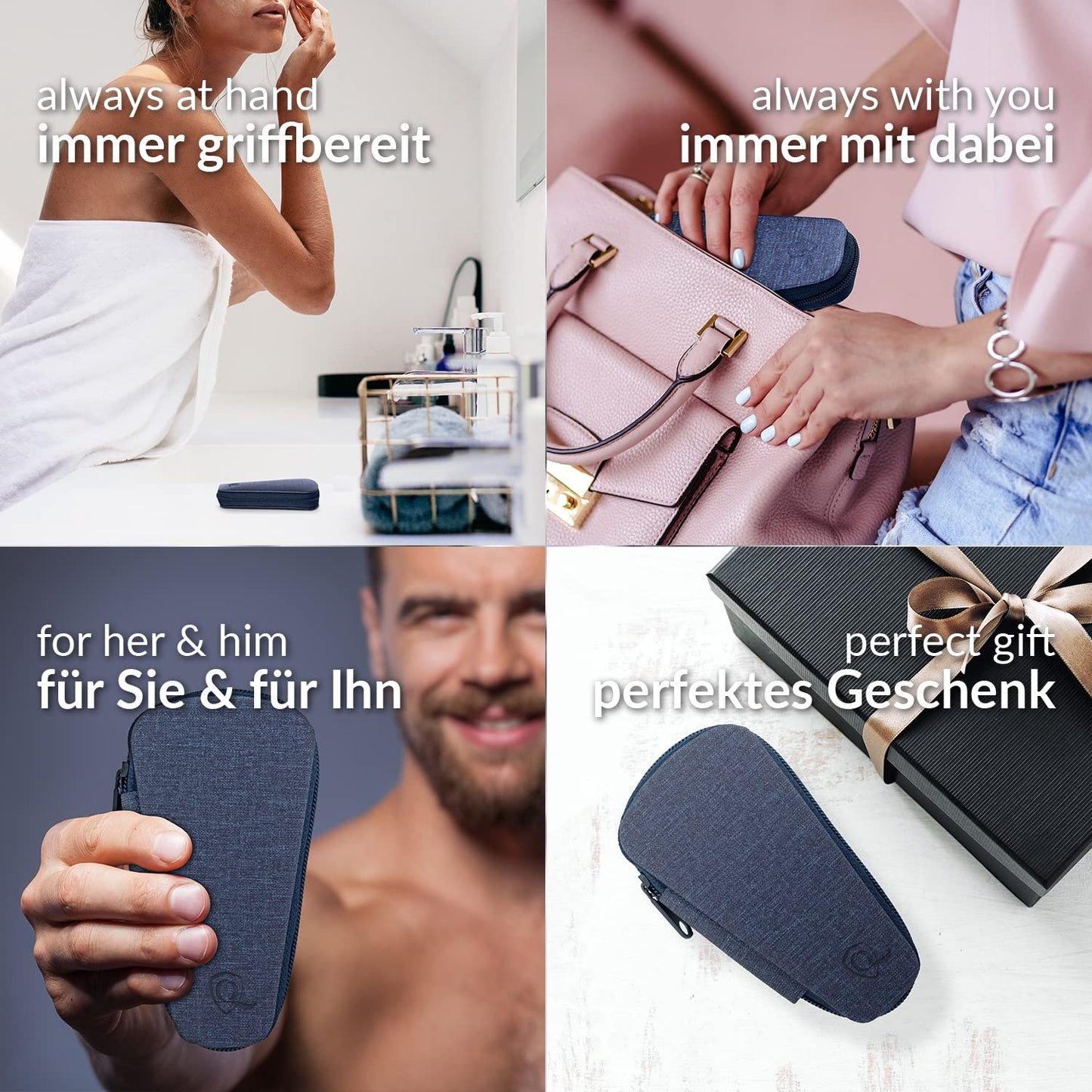 5-teiliges Nageletui, Jeans