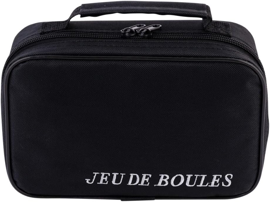 6 Boulekugeln im Beutel, Boule Set in klassischem Stil