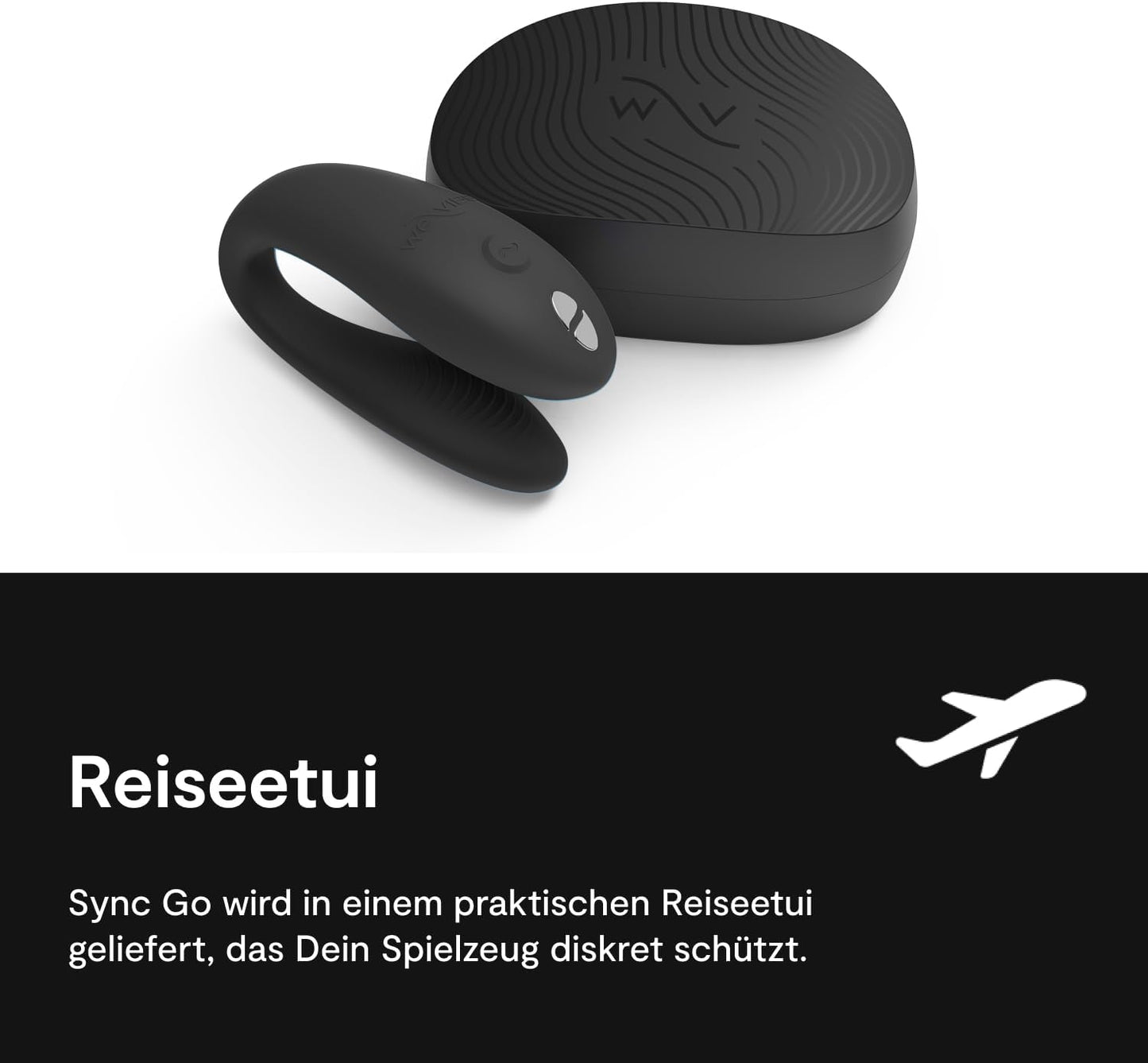 Sync Go Vibrator für Paare, Travel Edition, Black