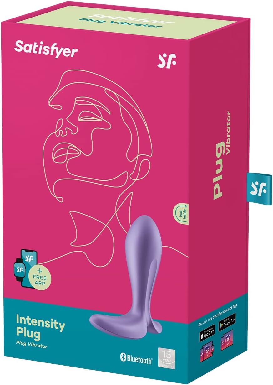 Intensity Plug Analvibrator, App-gesteuert, wasserdicht, 11,3 cm, Lila
