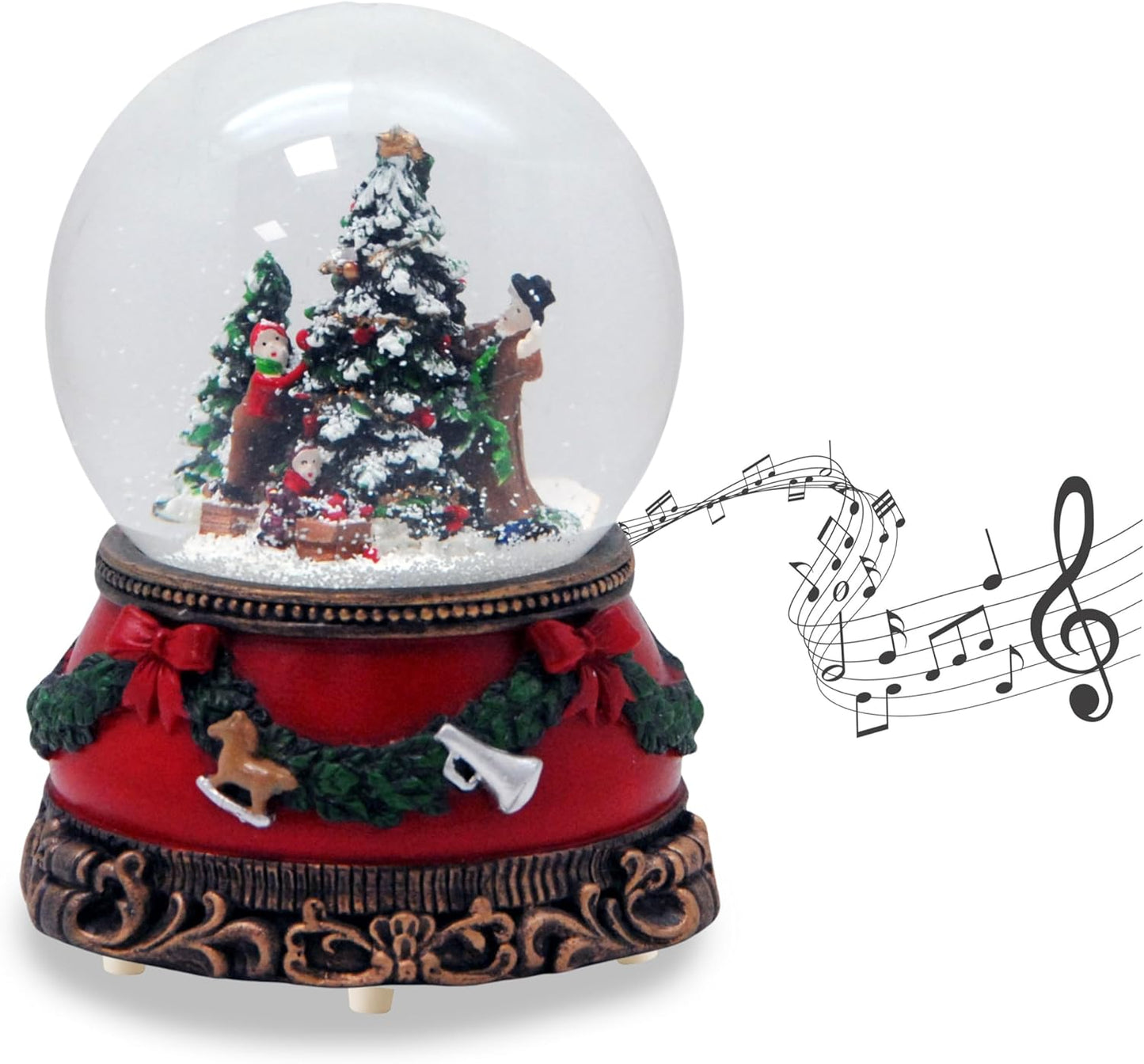 Schneekugel "Christbaum schmücken"
