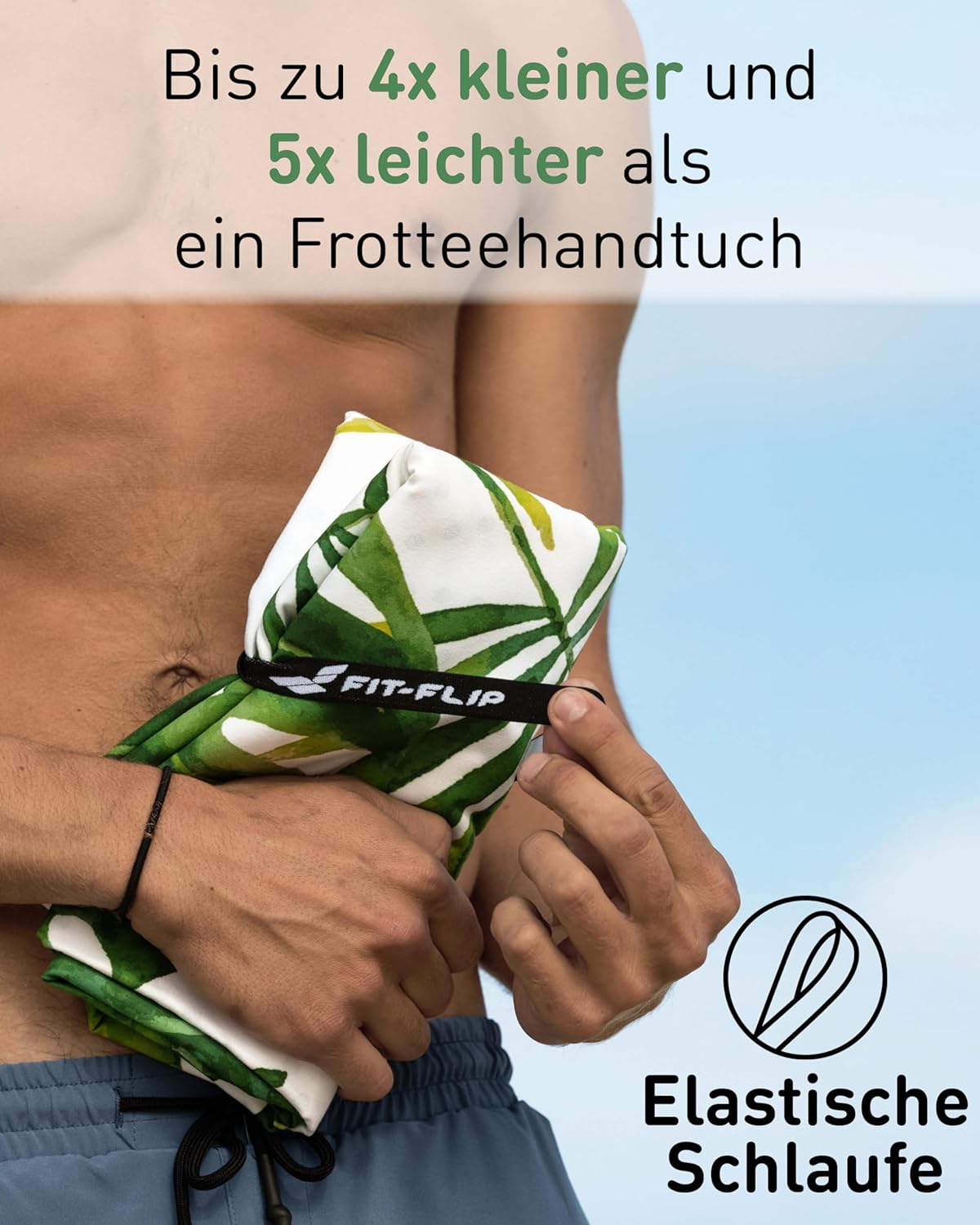XXL-Mikrofaser-Strandtuch, 200cm x 90cm 36 Tropic Leaves