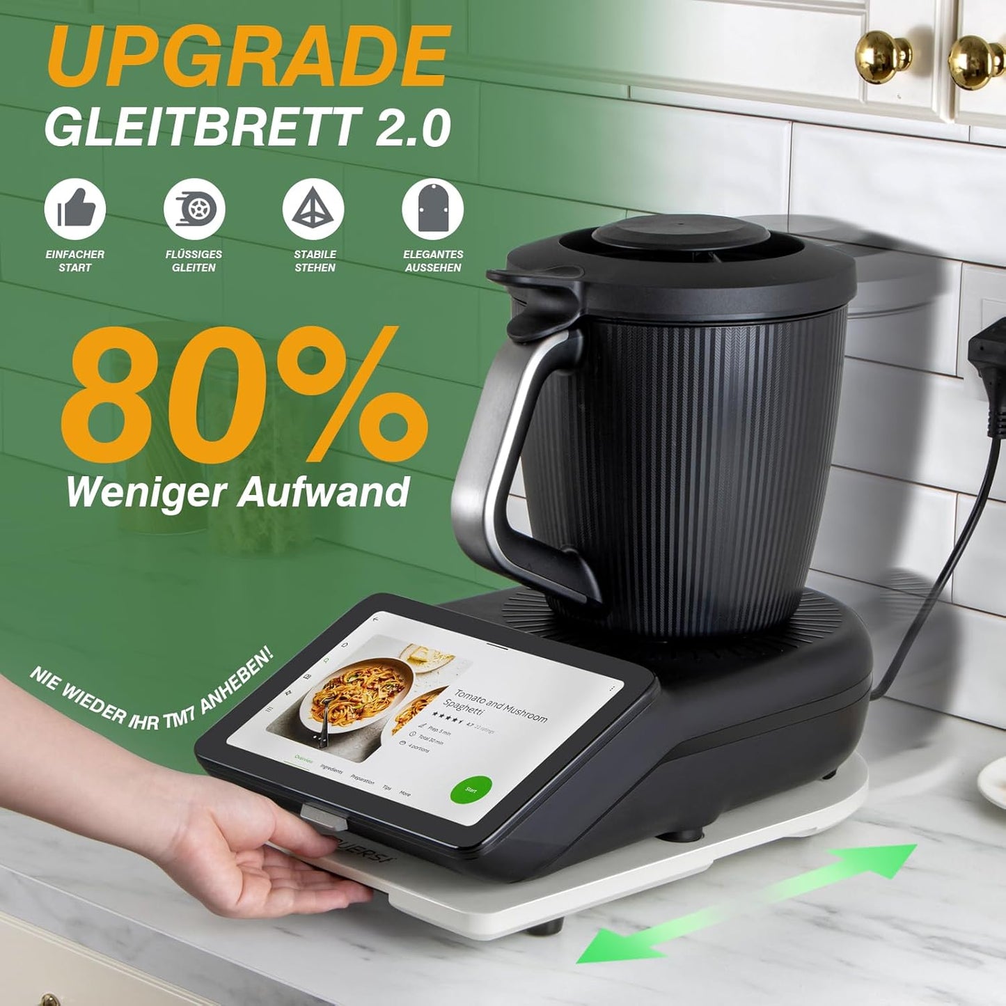 Gleitbrett für Thermomix, Schneeweiß