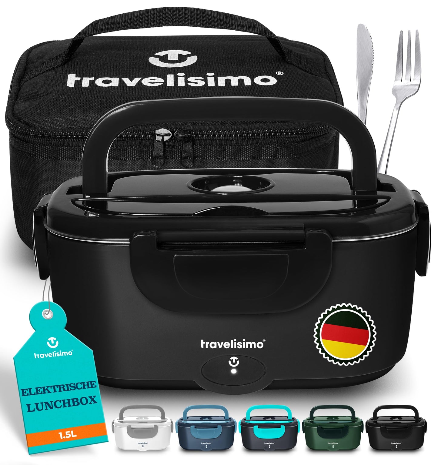 Elektrische Lunchbox, Schwarz