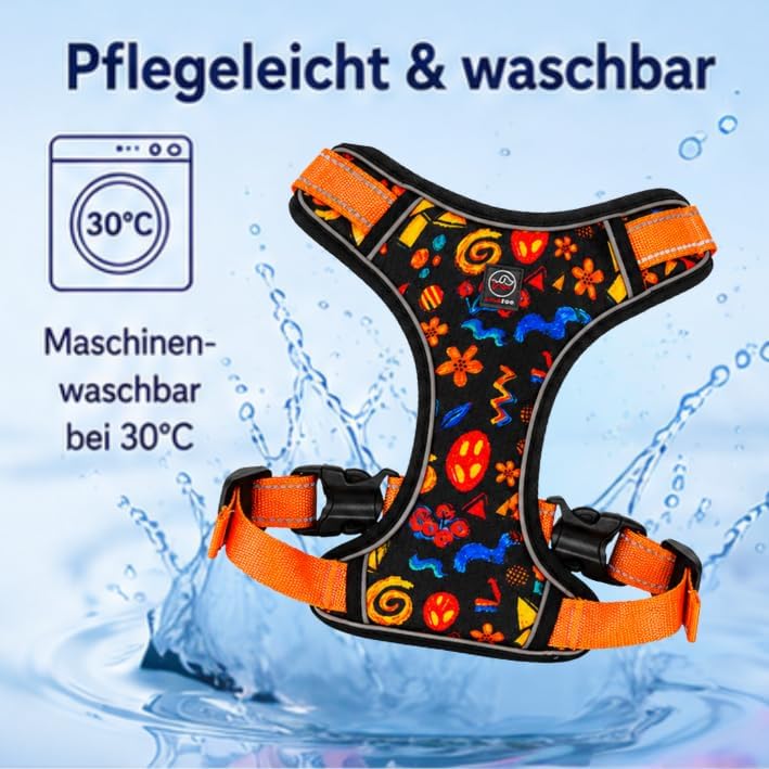 Verstellbares Hundegeschirr Jungle Pop, S Jungle