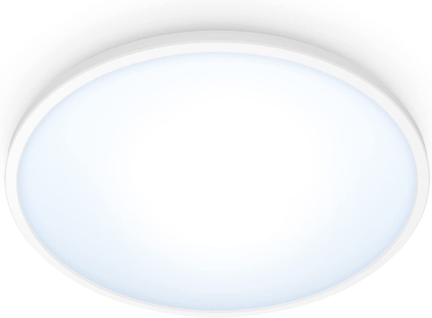 Superslim Deckenleuchte 16W, LED-Leuchte, Warm- bis Kaltweiss Ø292 mm Weiss
