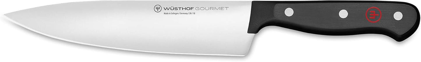 Gourmet Kochmesser, Schwarz / 18 cm