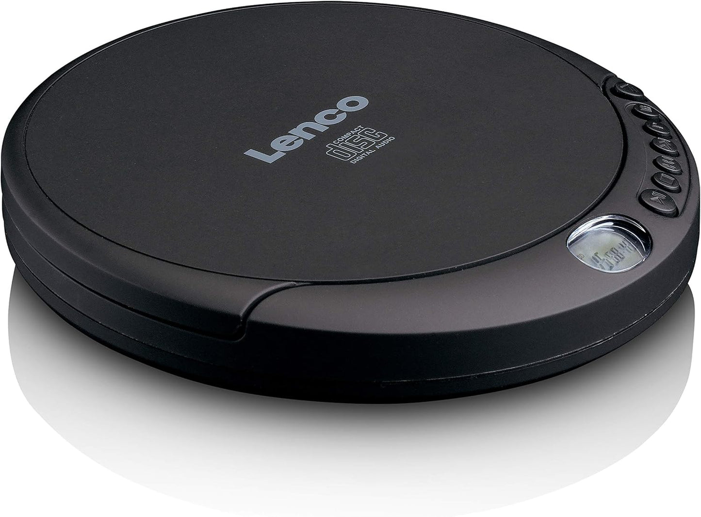 CD-010 Tragbarer CD-Player mit Kopfhörern, ohne MP3 u. Schock Protection Schwarz