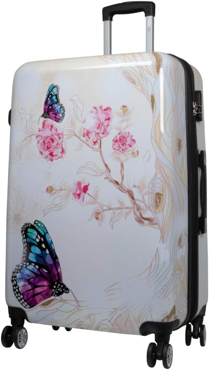 Hartschalen Kofferset mit Motivprint (3-teilig), Asia Butterfly