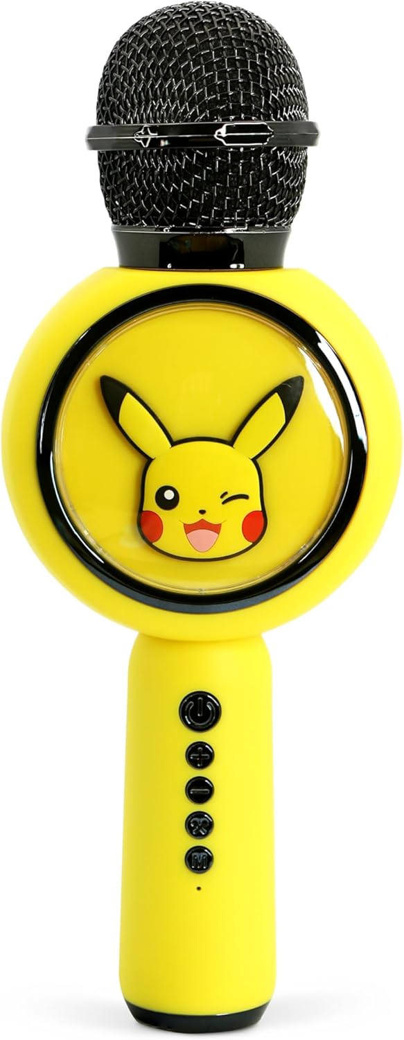 Pikachu Karaoke-Mikrofon mit Lautsprecher und LED