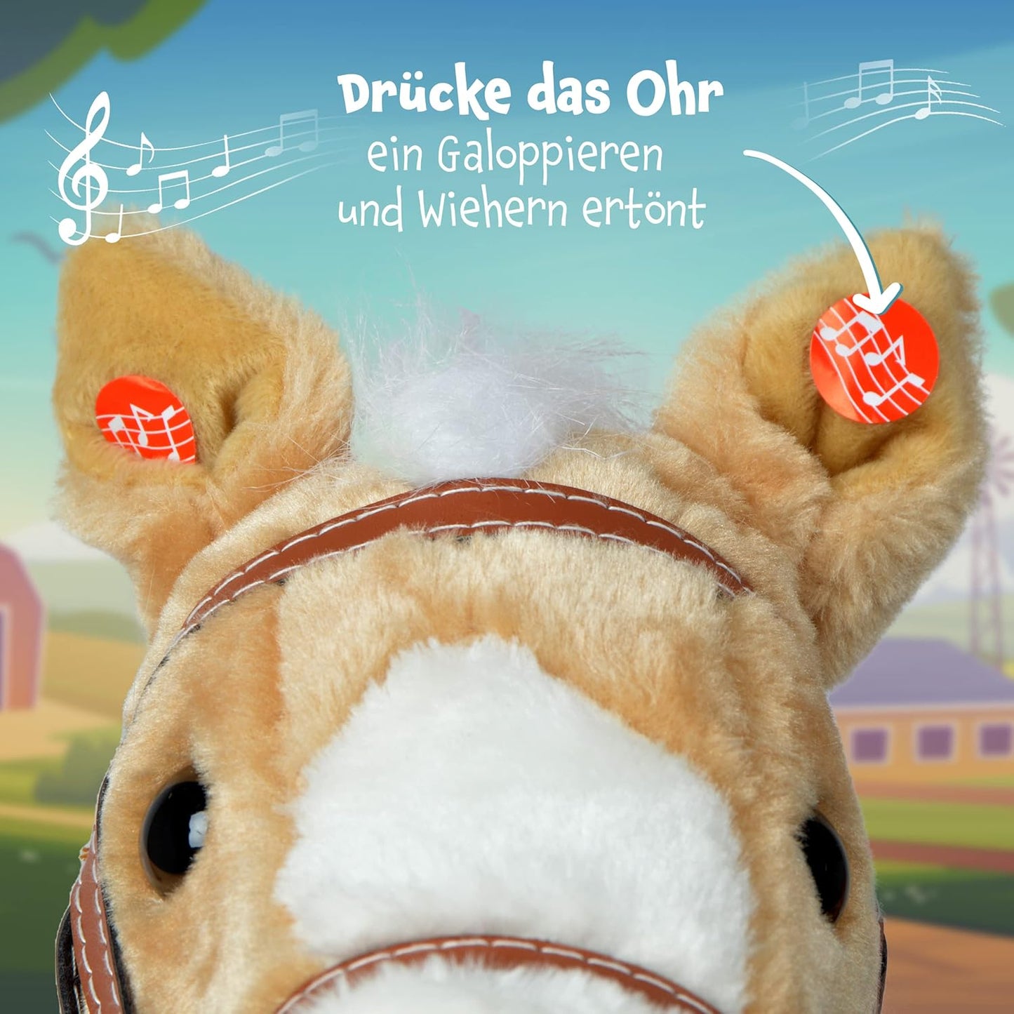 Steckenpferd Goldy mit Soundfunktion, Goldy