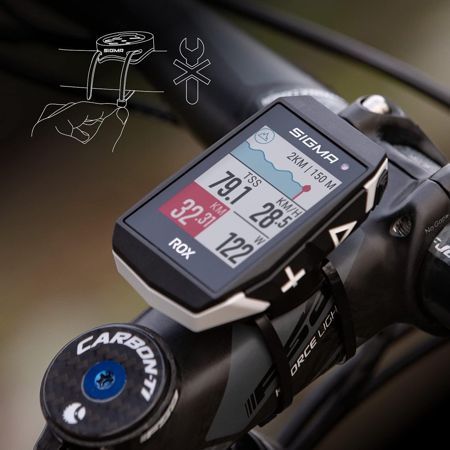 Fahrradcomputer ROX 11.1 Evo mit GPS & Navigation, Weiss ROX 11.1 EVO