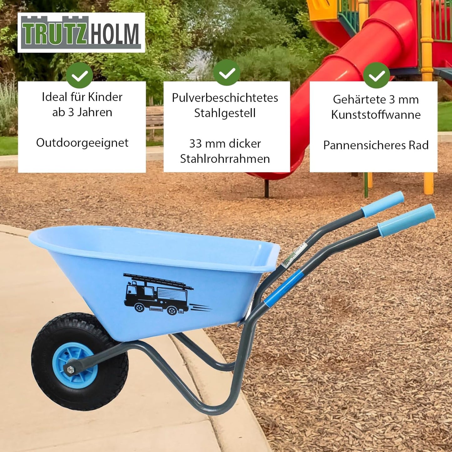 Kinderschubkarre mit Vollgummirad