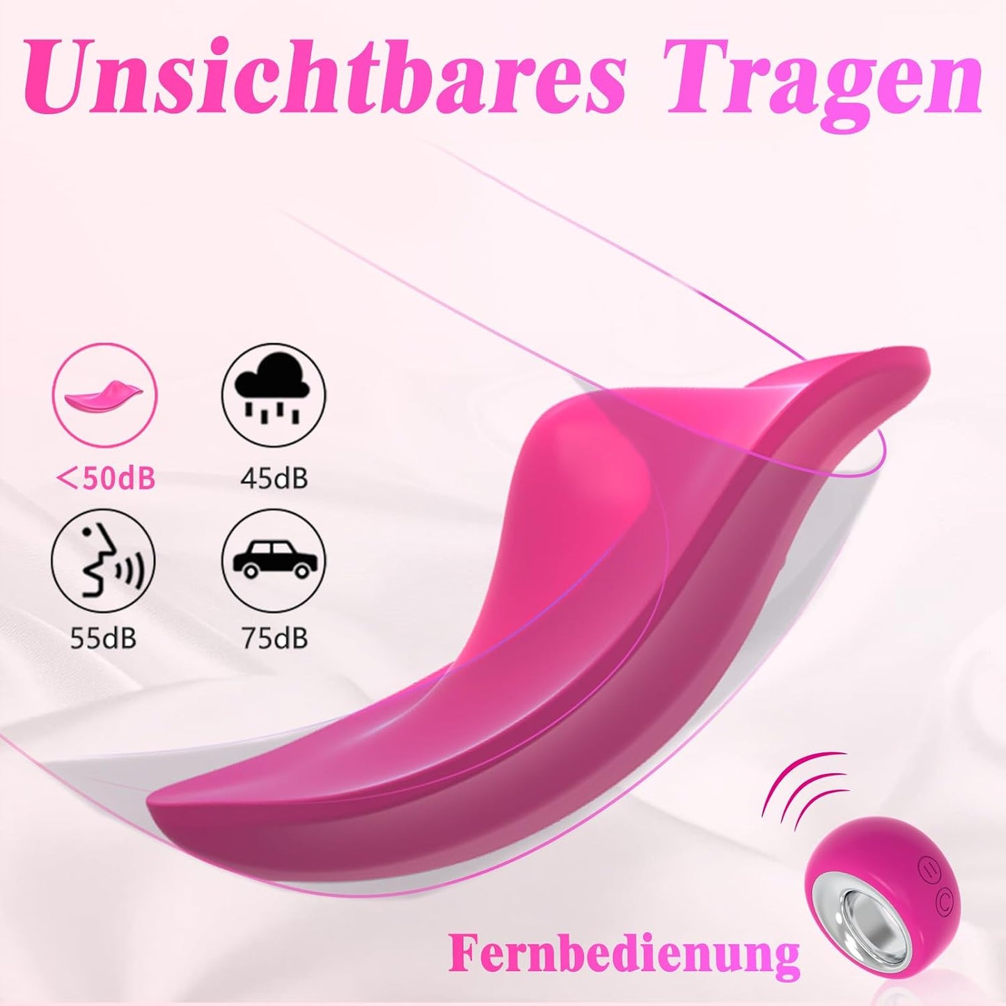 Mini Vibrator mit Fernbedienung, 12 Modi