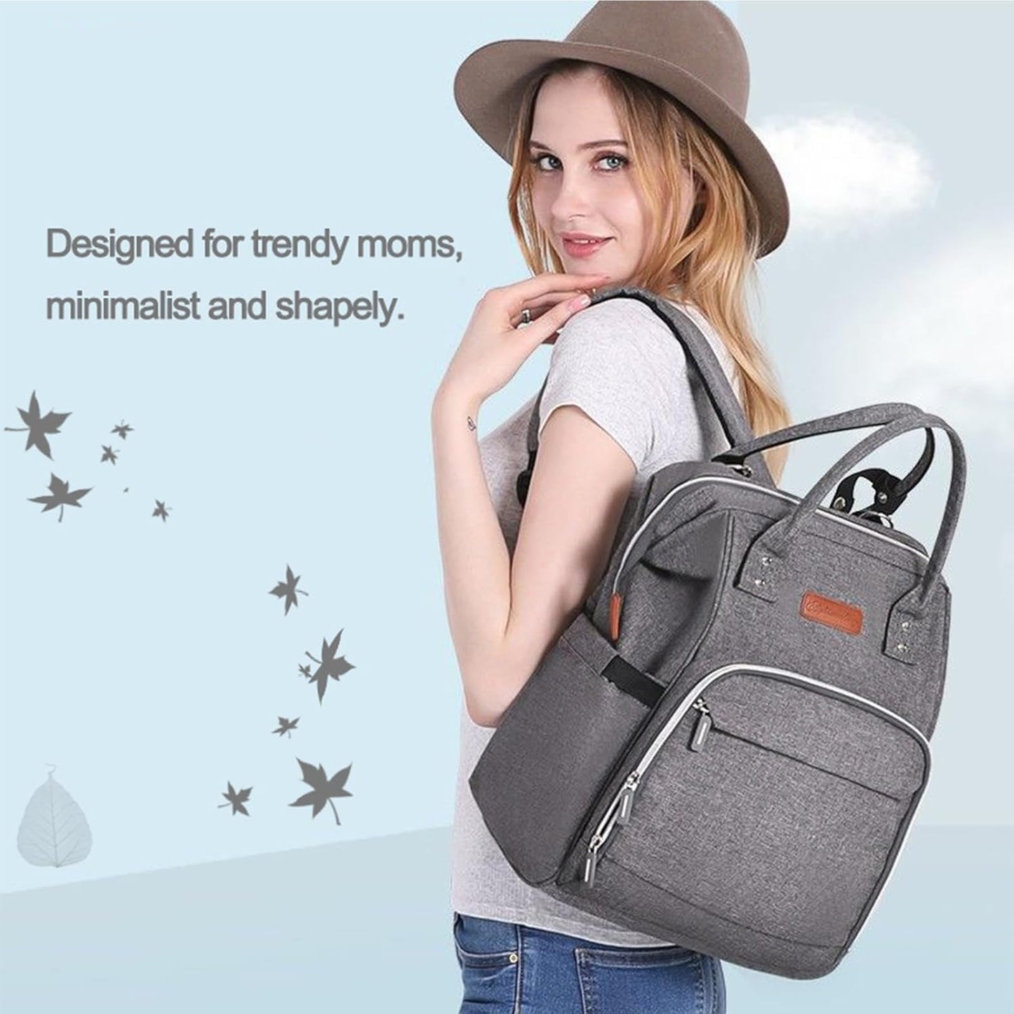 Multifunktionaler Wickelrucksack mit Thermotasche