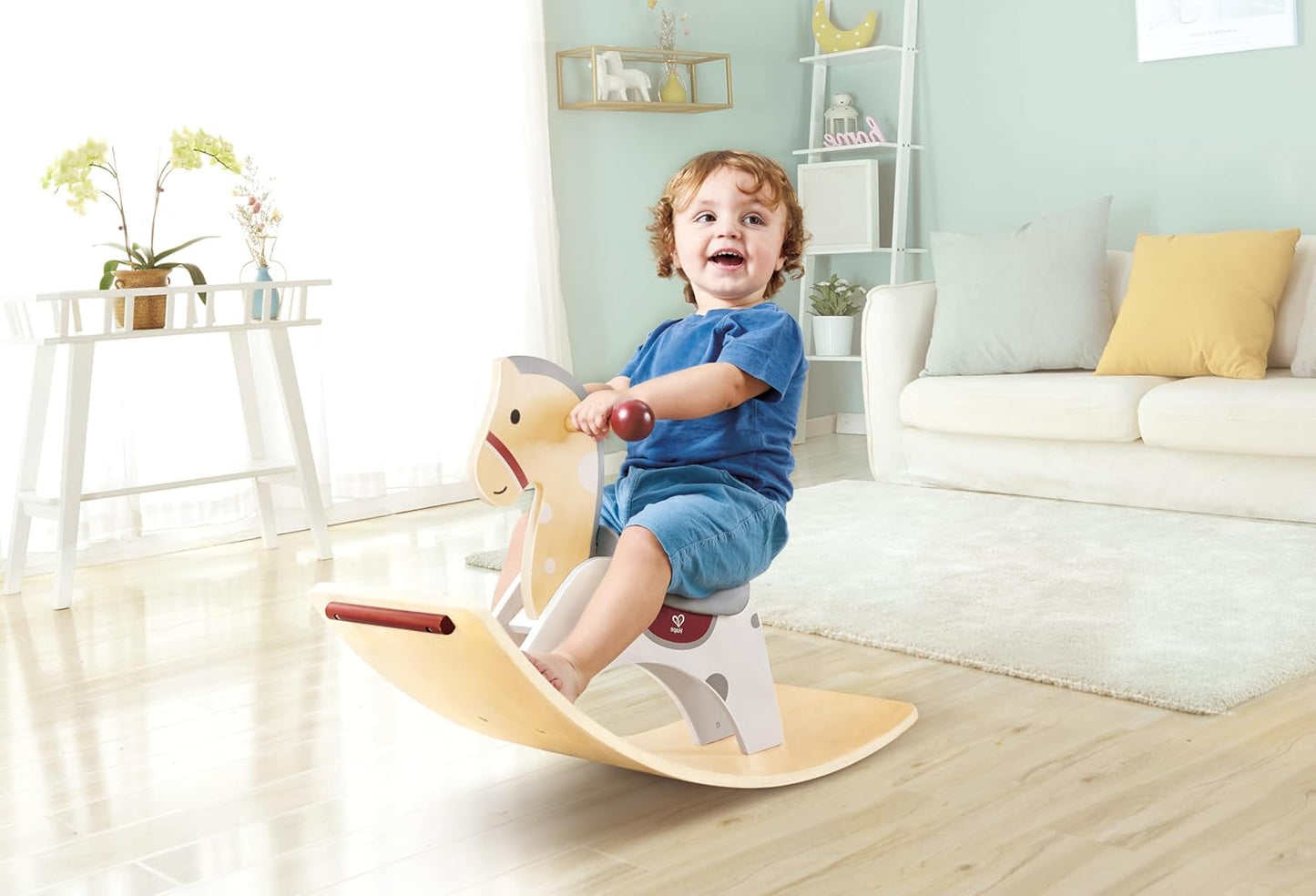 2-in-1 Rocking Horse Schaukelpferd & Balanceboard