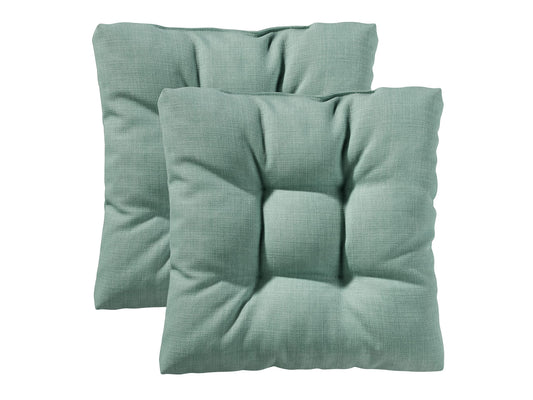 2-teiliges Sitzkissen-Set, 40x40 cm 2er Set Türkis