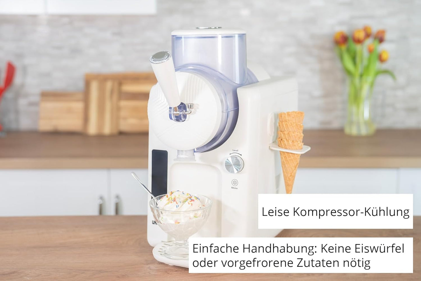 Slush- und Softeismaschine Sofie, Weiß