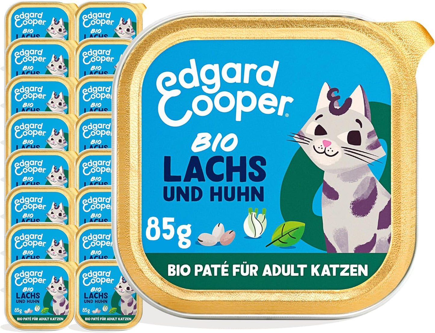 Bio-Paté, Bio Lachs/Huhn, 85 g (16er Pack)
