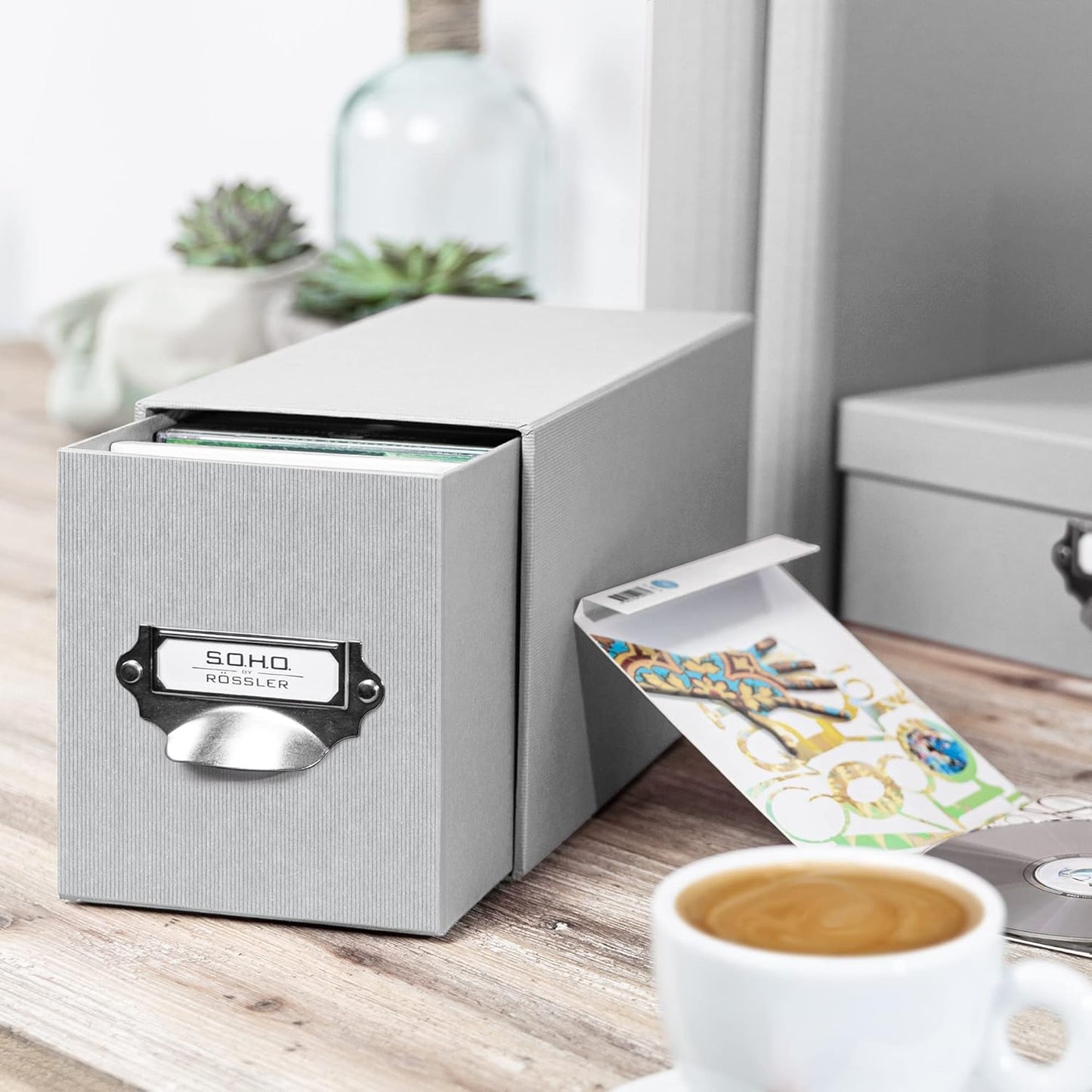 CD-Schubladenbox Soho stone, Stone