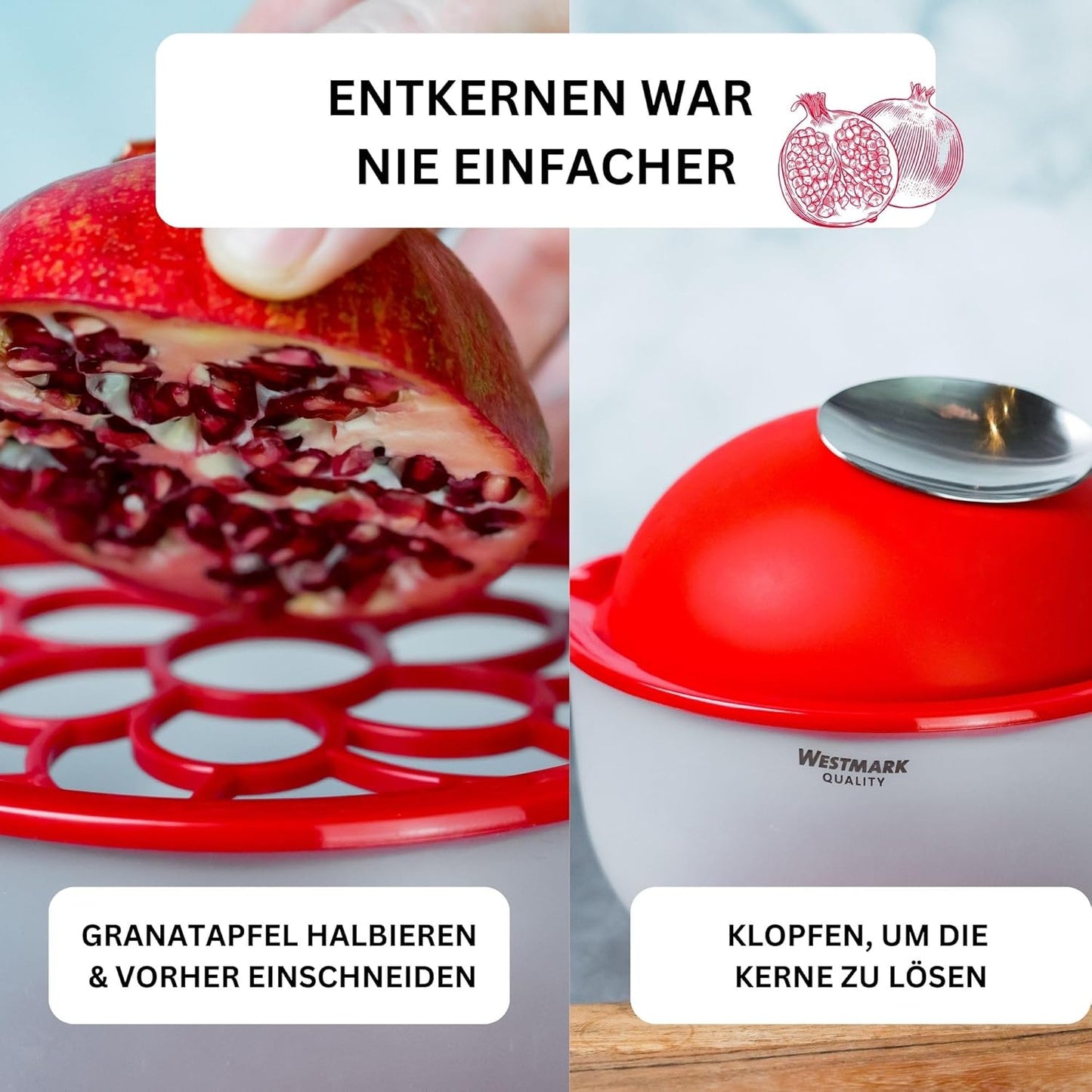 Granatapfel Entkerner