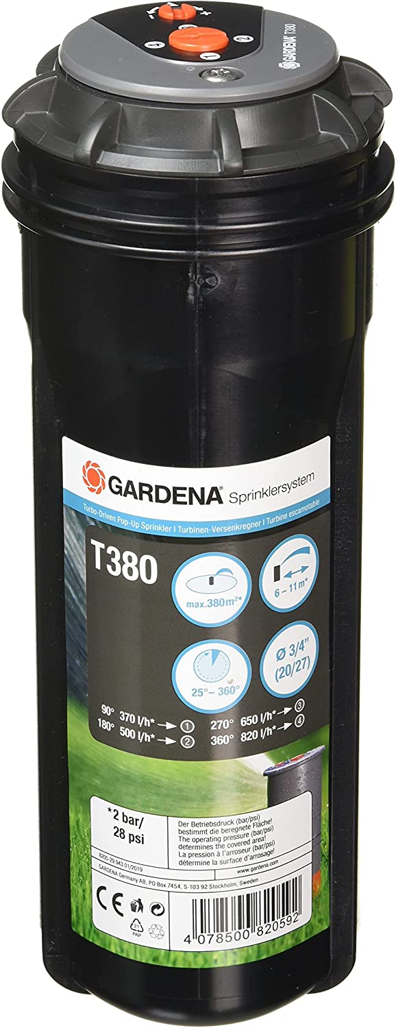 Turbinen-Versenkregner T 380, T 380 - bis 380 m² Turbinen-Versenkregner