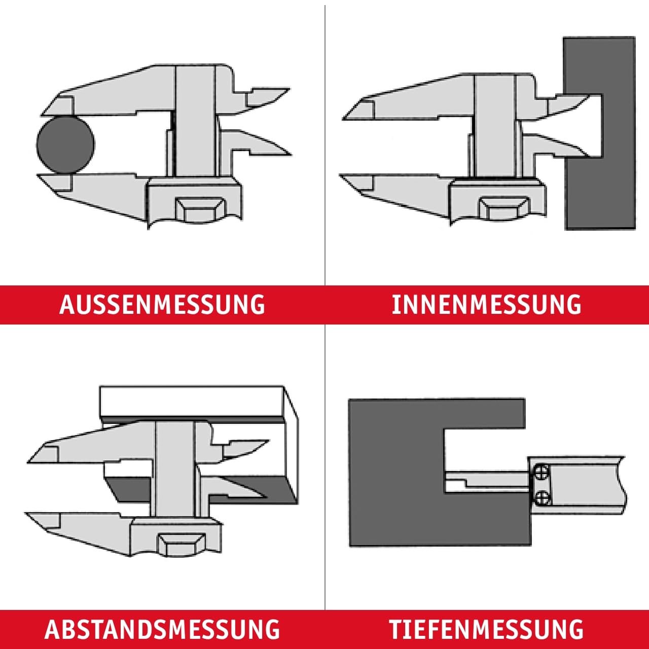 Messschieber mit LCD-Display