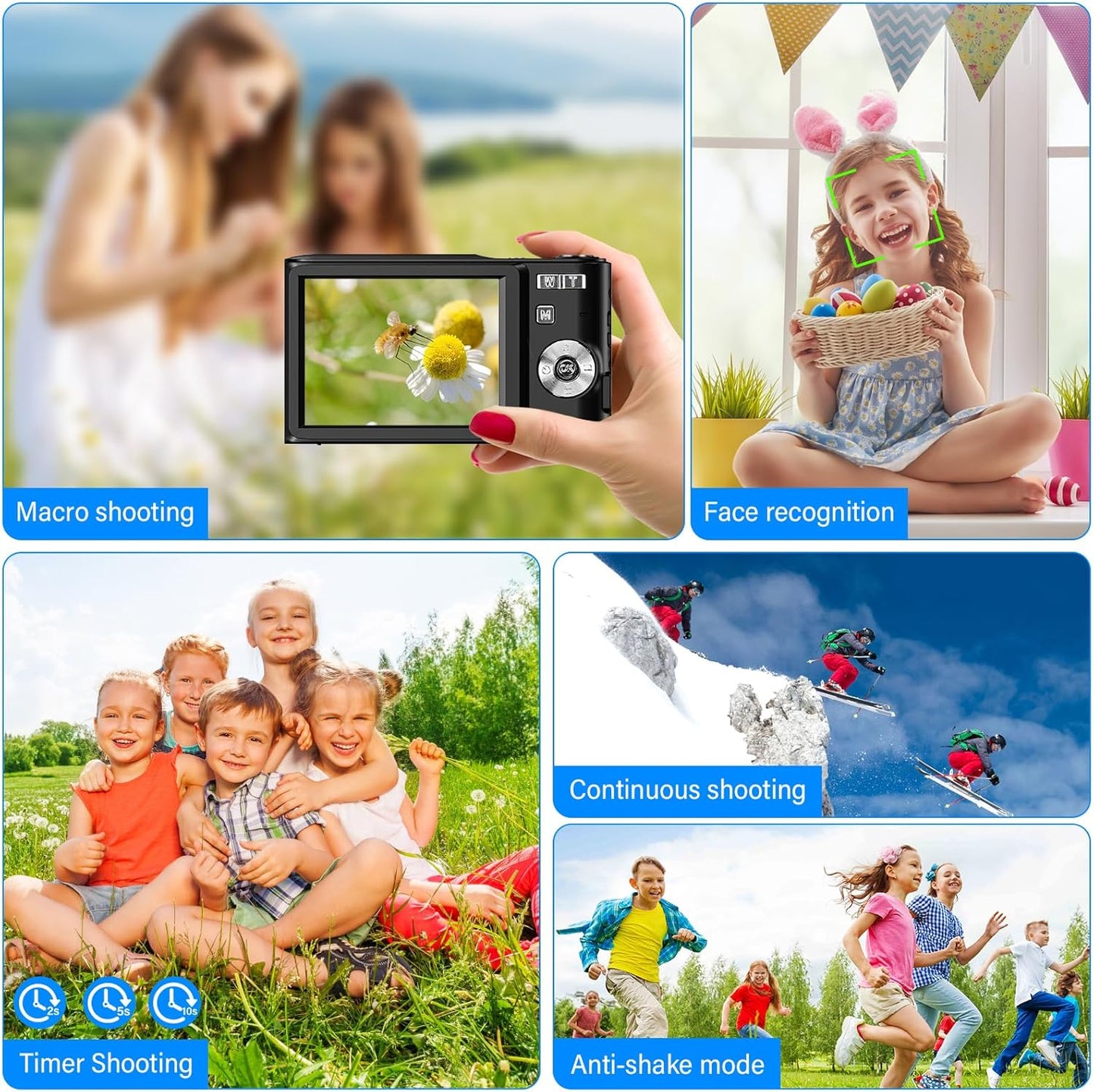 M03 Digitalkamera 50MP 1080P FHD mit Autofokus