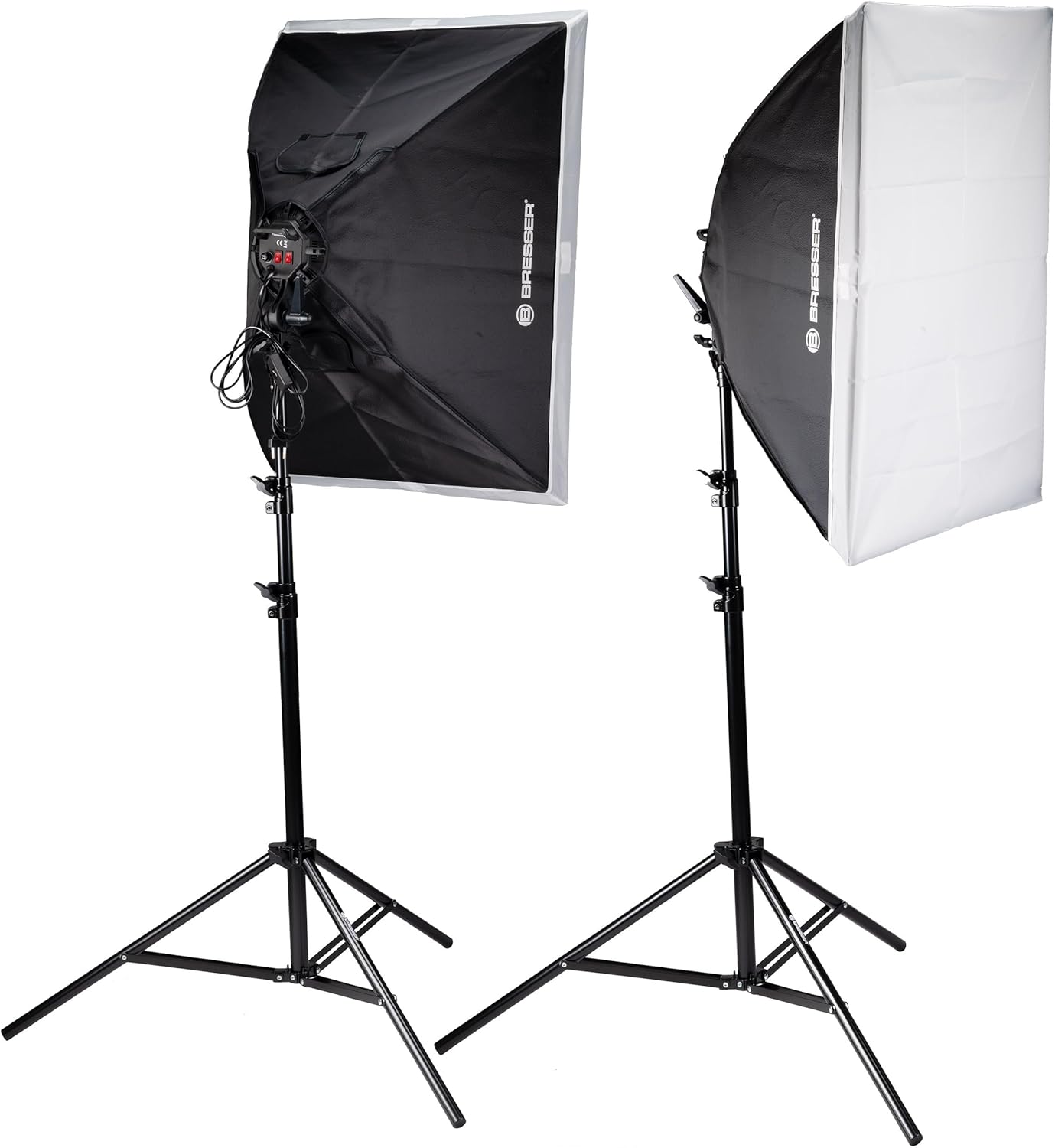 LED-Tageslicht-Set mit Softboxen und Boomarm