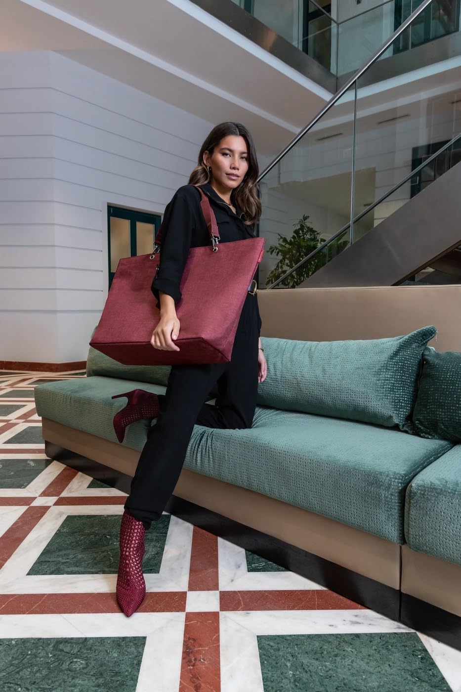 Shopper XL - Twist Maroon, Twist Maroon