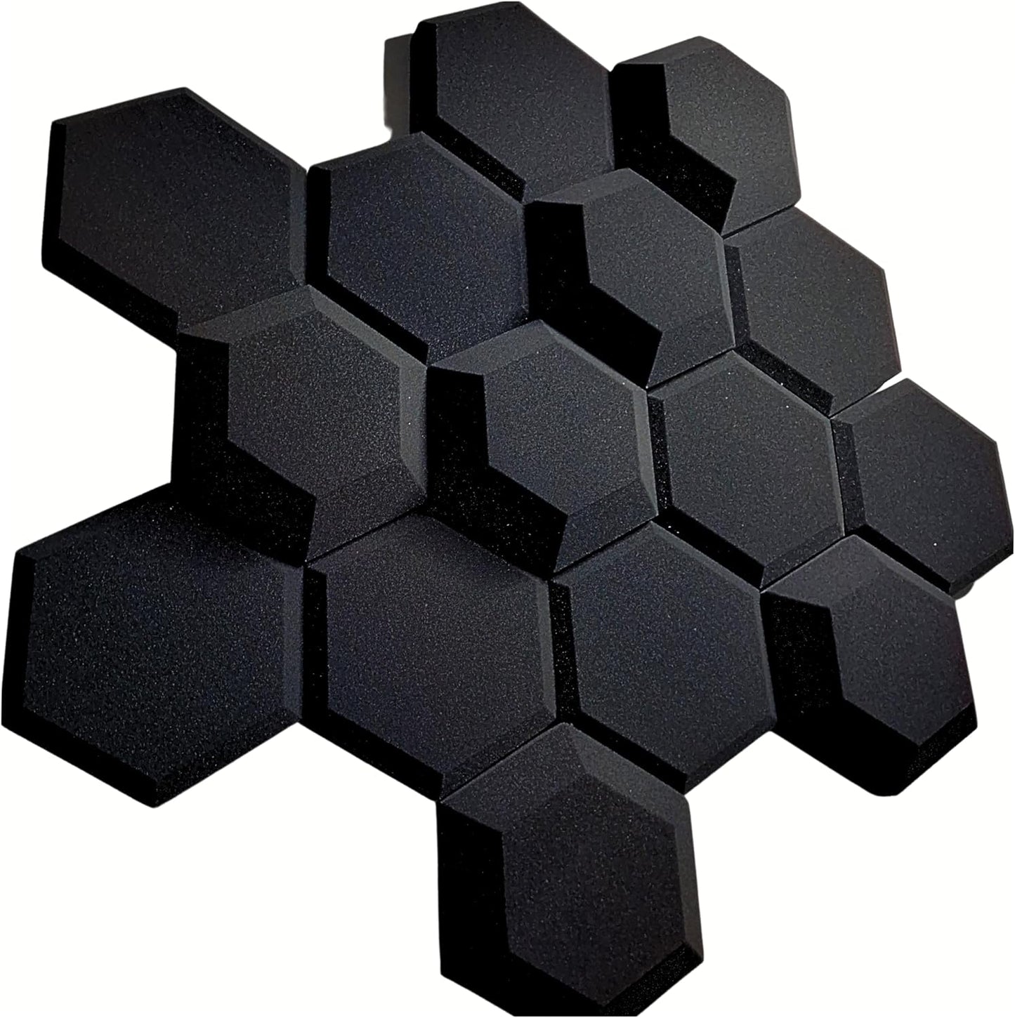 3D Akustikpaneele Hexagon, 15x Ø20cm (30mm/50mm)