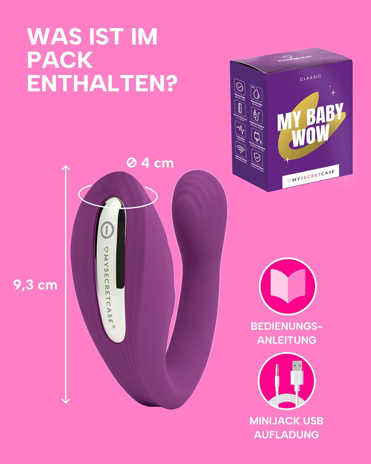 Vibrator mit Fernbedienung & 7 Modi