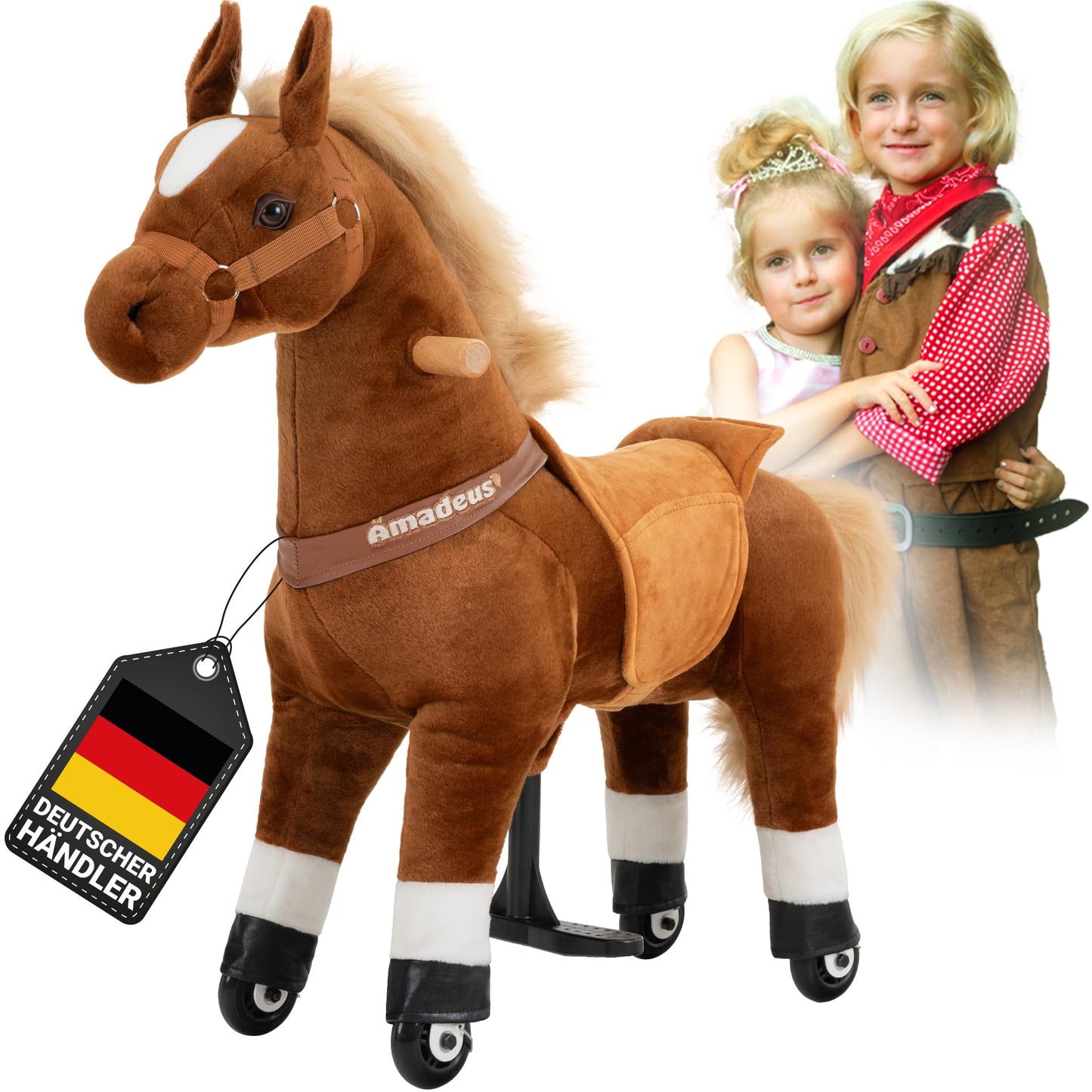 Reitpferd auf Rollen Amadeus, Small