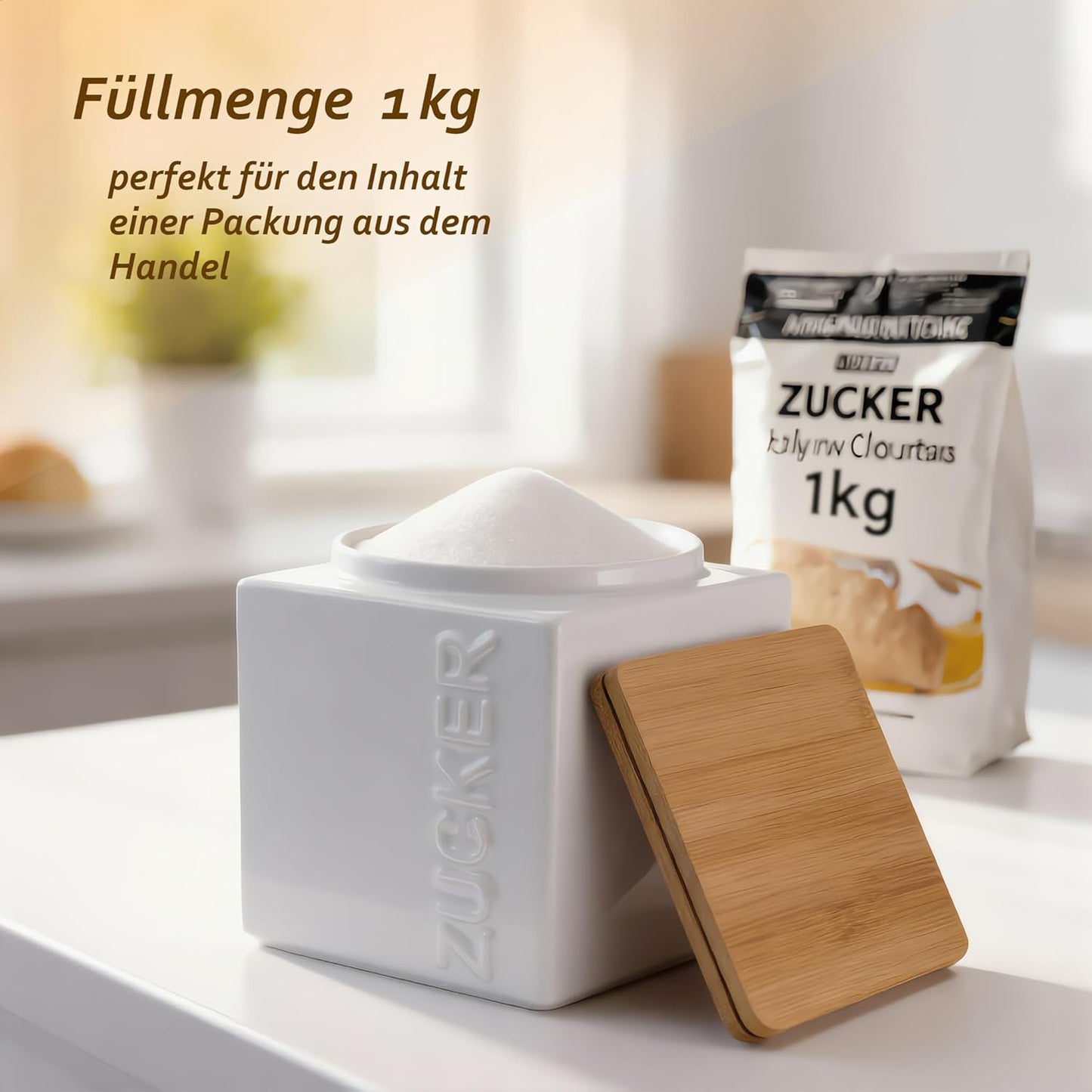 Zuckerdose, Zucker Weiss
