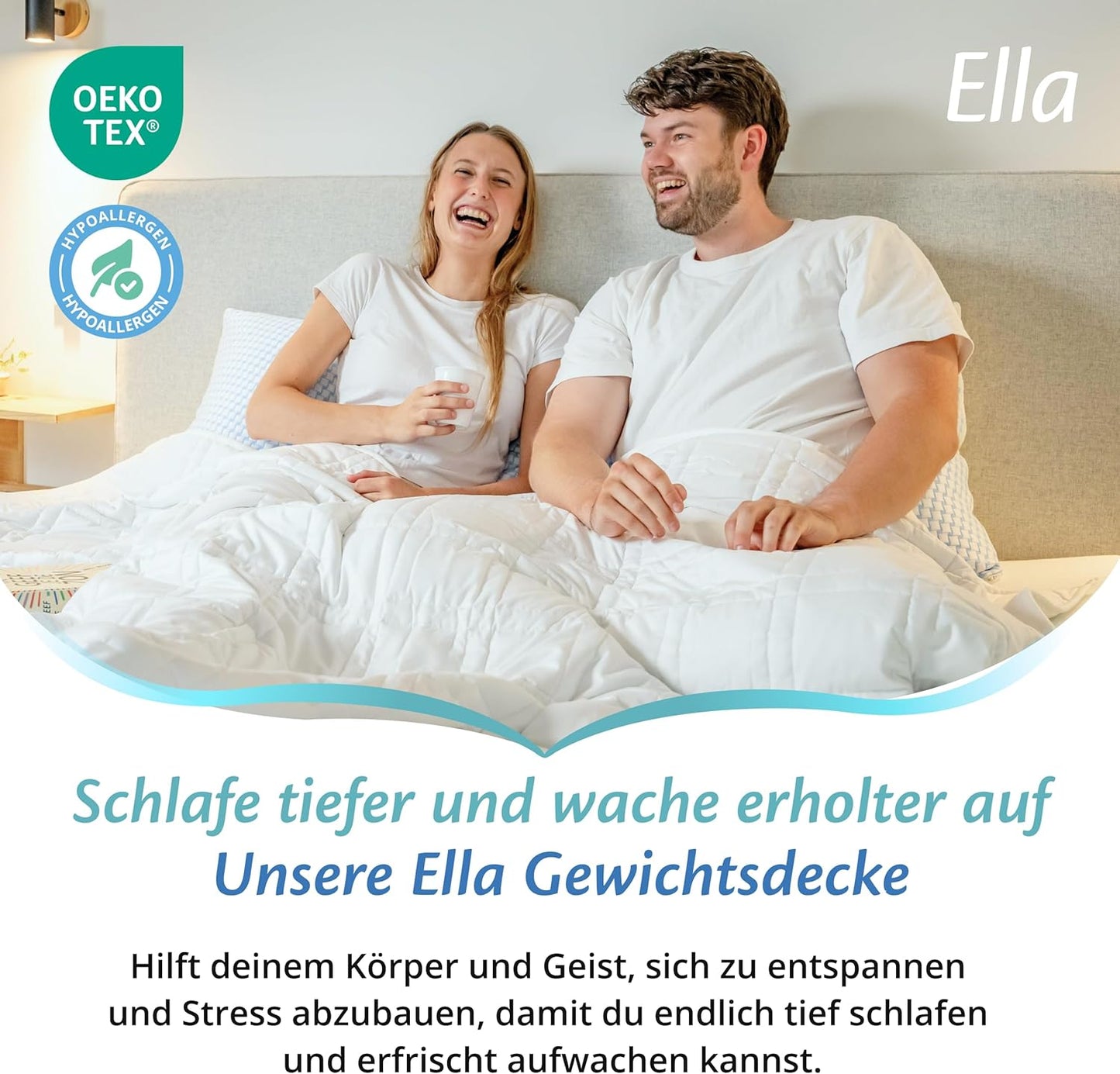 Gewichtsdecke, 135x200 | 7kg Weiß