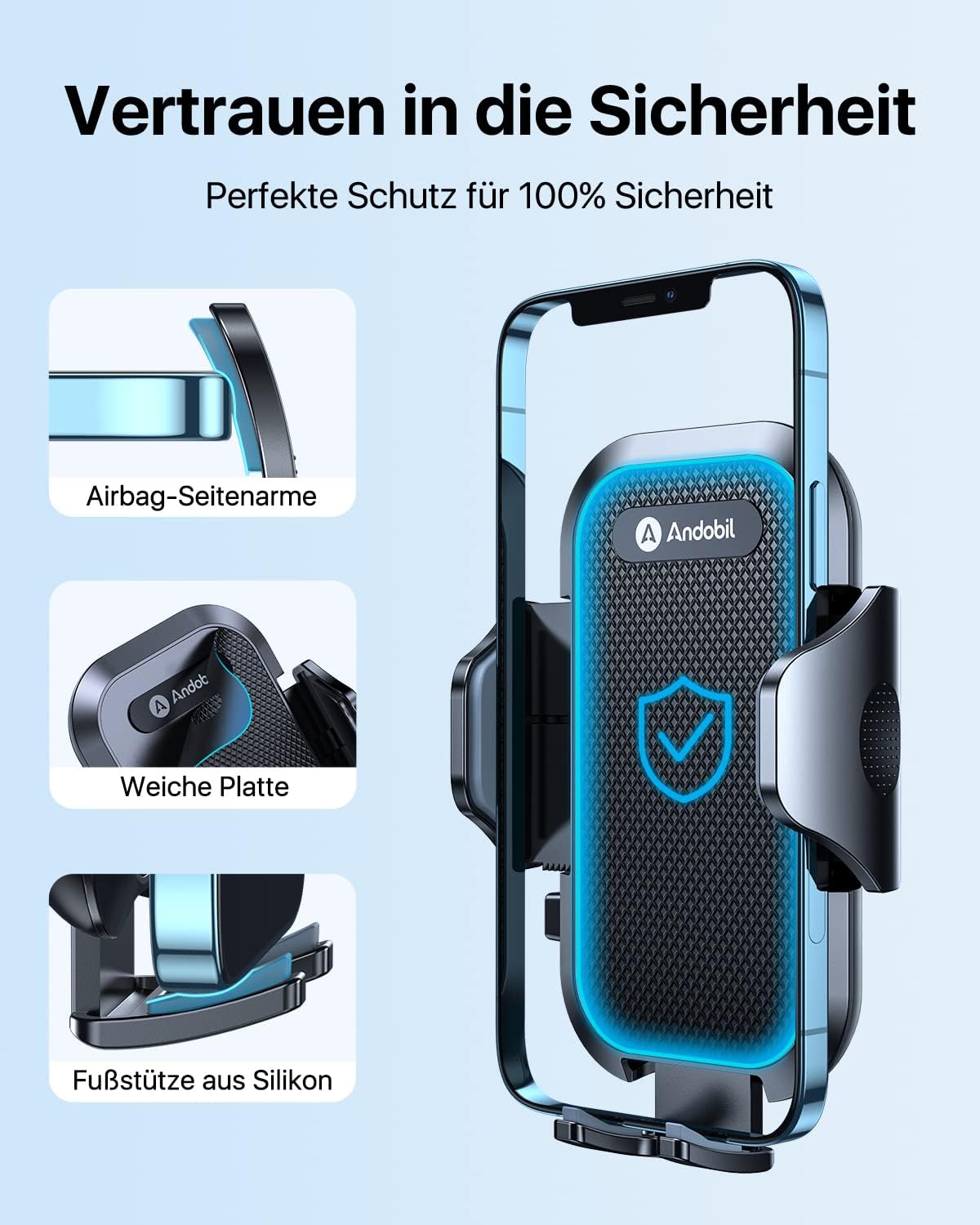 Handyhalterung, Standard Schwarz